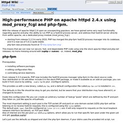 PHP-FPM - Httpd Wiki