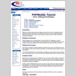 PHP/MySQL Tutorial - Part 2