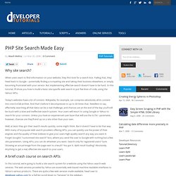 PHP Site Search Made Easy