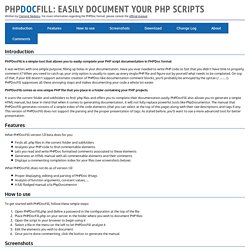PHPDocFill: Document your PHP scripts