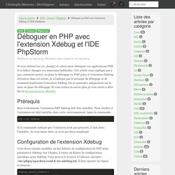 PHP / Ubuntu / PhpStorm : Déboguer en PHP avec l'extension Xdebug et l'IDE PhpStorm