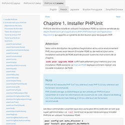 Chapitre 3. Installer PHPUnit