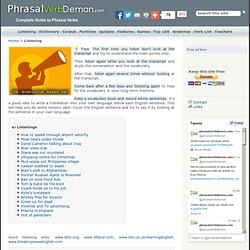 Phrasal Verb Demon. Complete guide to phrasal verbs. Listening