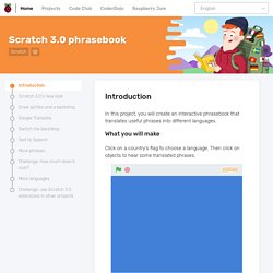 Scratch 3.0 phrasebook - Introduction