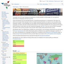 Phrasebooks – Travel guide at Wikivoyage