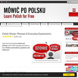 Polish Words, Phrases & Everyday Expressions