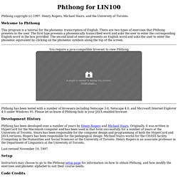 Phthong for LIN100