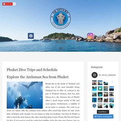 Phuket Dive Trips - Explore the Andaman Sea from Phuket