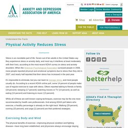 Physical Activity Reduces Stress