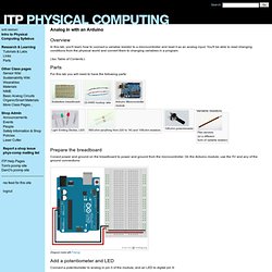 Labs / Analog In with an Arduino