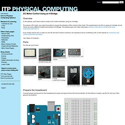 Labs / DC Motor Control Using an H-Bridge