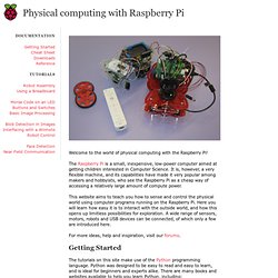 Physical Computing with Raspberry Pi