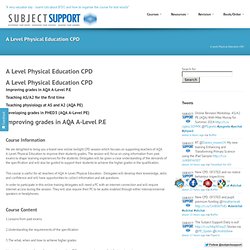Subject Support - PE