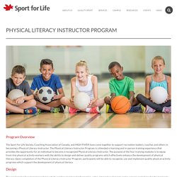 Physical Literacy Instructor Program - Sport for LifeSport for Life