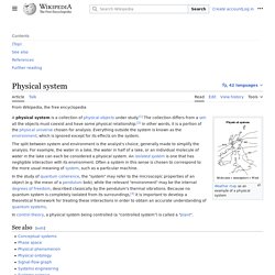 Physical system