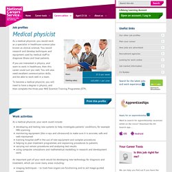 Medical physicist Job Information