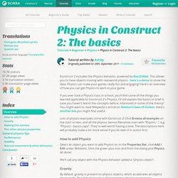 Physics in Construct 2: The basics