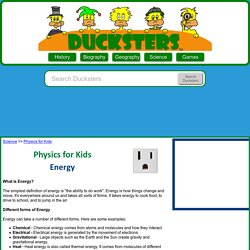 Physics for Kids: Energy