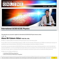 Best IGCSE Physics Classes