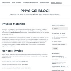 Physics Materials – Physics! Blog!