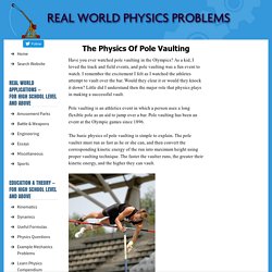 Physics Of Pole Vaulting