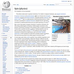 Spin (physics)