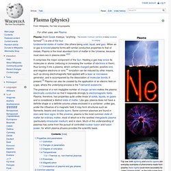 Plasma (physics)