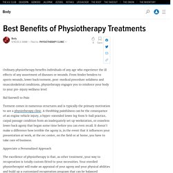 Best Benefits of Physiotherapy Treatments