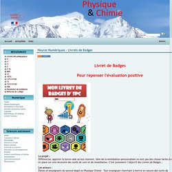 Physique Chimie Académie de Grenoble - Heures Numériques - Livrets de Badges