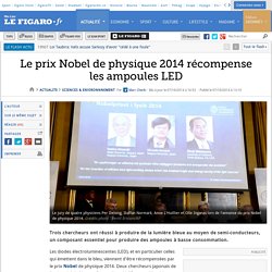 Le prix Nobel de physique 2014 récompense les ampoules LED
