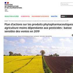 MAA 30/06/20 Plan d’actions sur les produits phytopharmaceutiques et une agriculture moins dépendante aux pesticides : baisse sensible des ventes en 2019