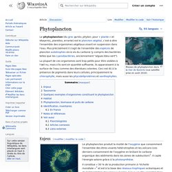 Phytoplancton