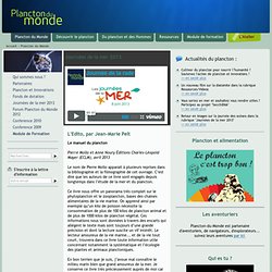 Plancton du Monde : zooplancton et phytoplancton biologie ecologie