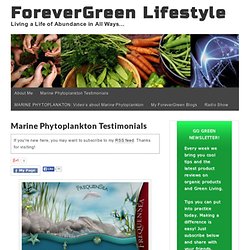 Marine Phytoplankton Testimonials