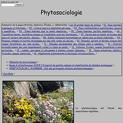 Phytosociologie
