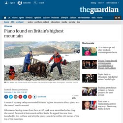 Piano found on Britain's highest mountain