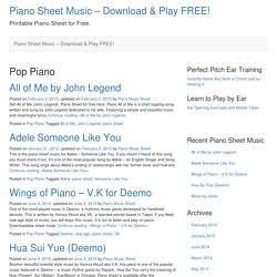 Piano Sheet Music - Download & Play FREE!