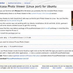 Picasa Photo Viewer (Linux port) for Ubuntu - CaiaWiki