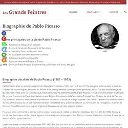 Picasso - Biographie de Pablo Picasso - Les Grands Peintres