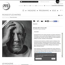 Exposition “Picasso et les maîtres” : Grand Palais, Galeries nationales, à Paris