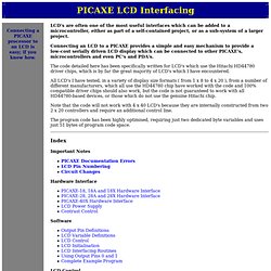 PICAXE LCD Interfacing