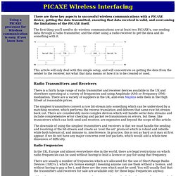 PICAXE Wireless Interfacing
