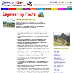 Fun Machu Picchu Facts for Kids - Interesting Trivia & Information