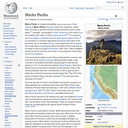 Machu Picchu