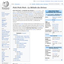 Pichi Pichi Pitch : La Mélodie des Sirènes