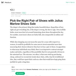 Pick the Right Pair of Shoes with Julius Marlow Shoes Sale
