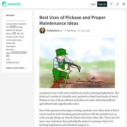 Best Uses of Pickaxe and Proper Maintenance Ideas