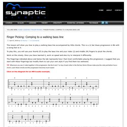 Synaptic Studios — Finger Picking: Comping to a walking bass line