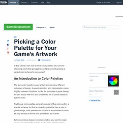 Picking a Color Palette for Your Game’s Artwork