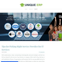 Tips for Picking Right Service Provider for IT Services